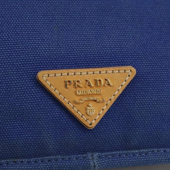 PRADA Shoulder Bag Canvas Blue Auth 111326 - Picture 11 of 16